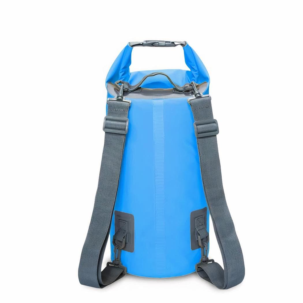 Sac à dos de plage étanche en PVC - bleu,15l