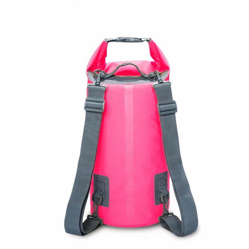 Sac à dos de plage étanche en PVC - rose,15l