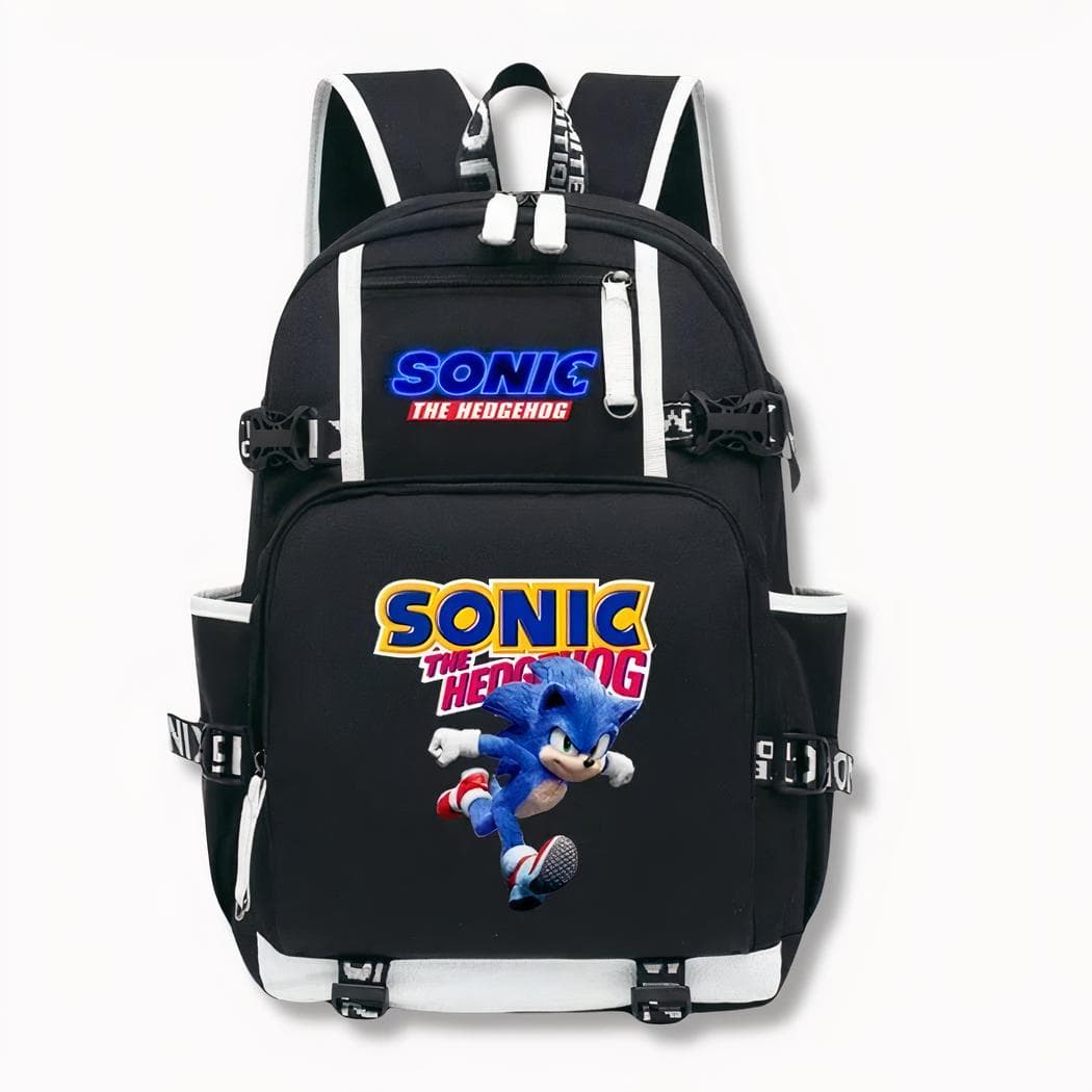 Sac à dos Sonic avec chargeur pour enfant