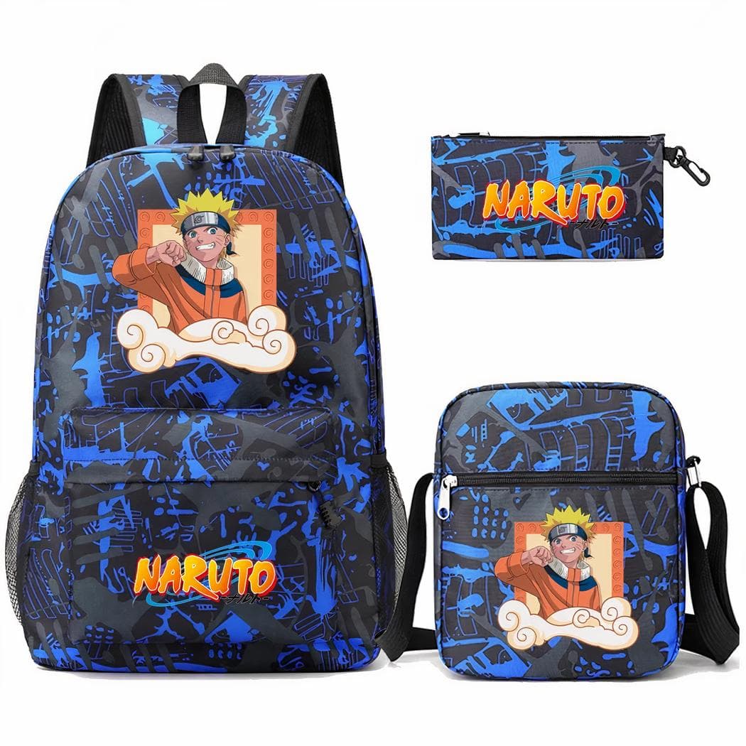 Sac à dos Naruto bleu et noir - 5