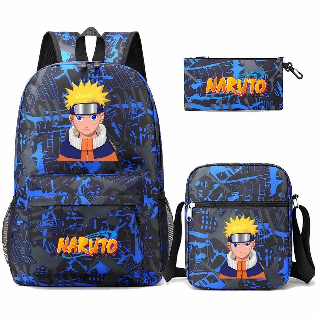 Sac à dos Naruto bleu et noir - 1