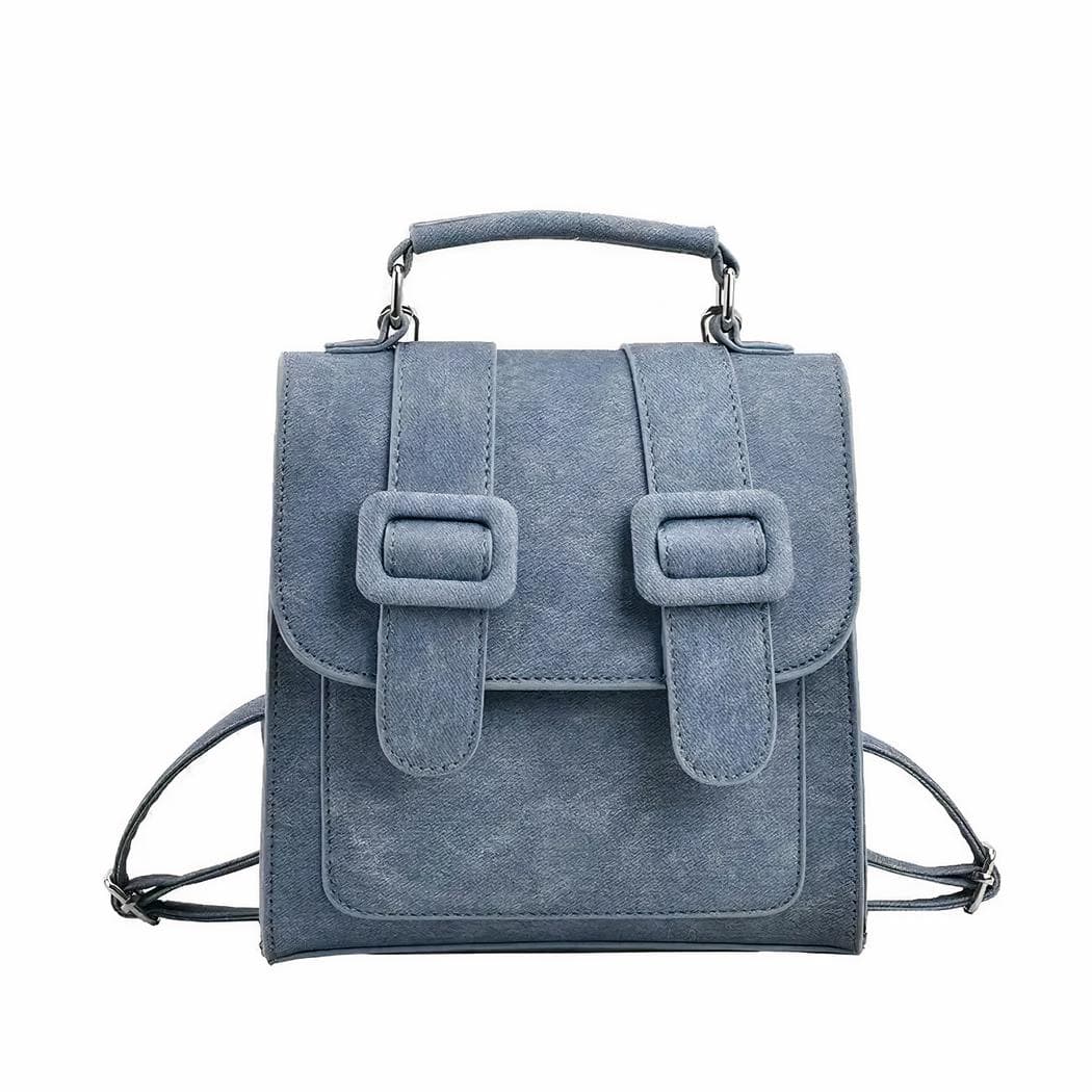Sac à dos cartable mode pour femme - bleu-fonce