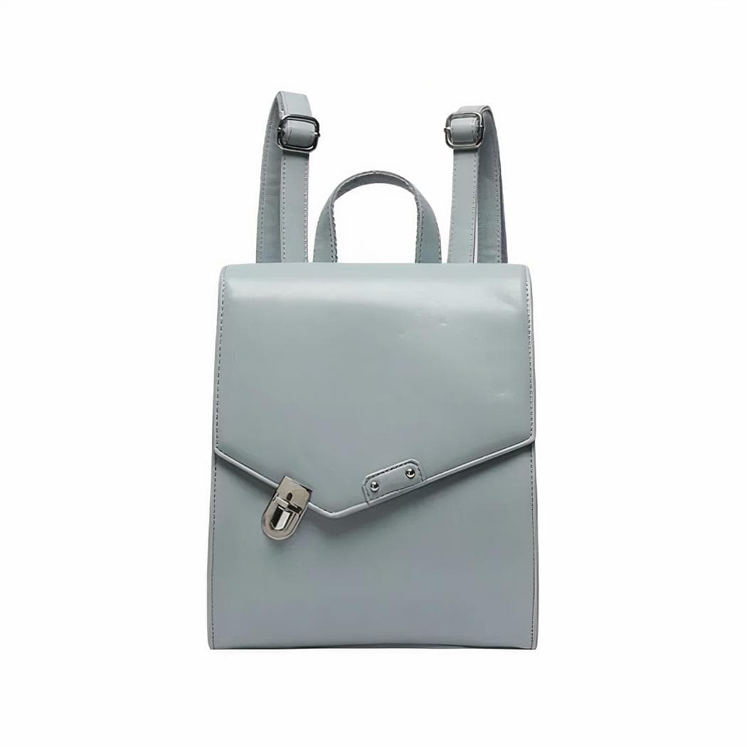 Sac à dos cartable chic pour femme - bleu