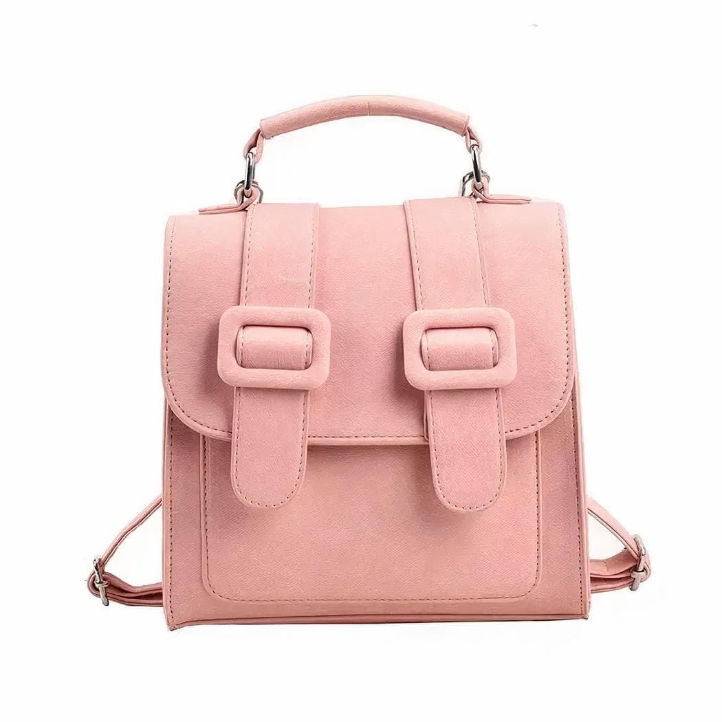 Sac à dos cartable mode pour femme - rose
