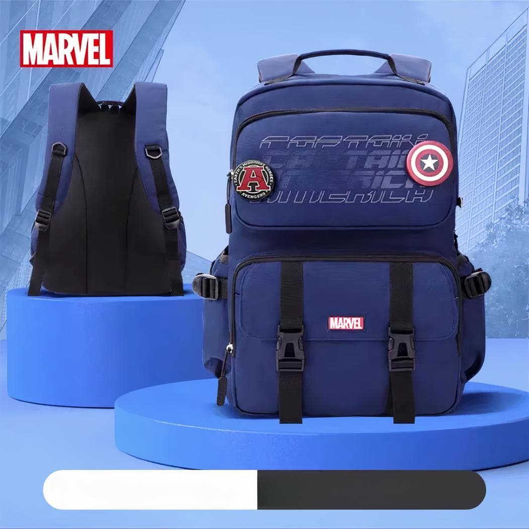 Sac à dos d'écolier Marvel Captain America - bleu