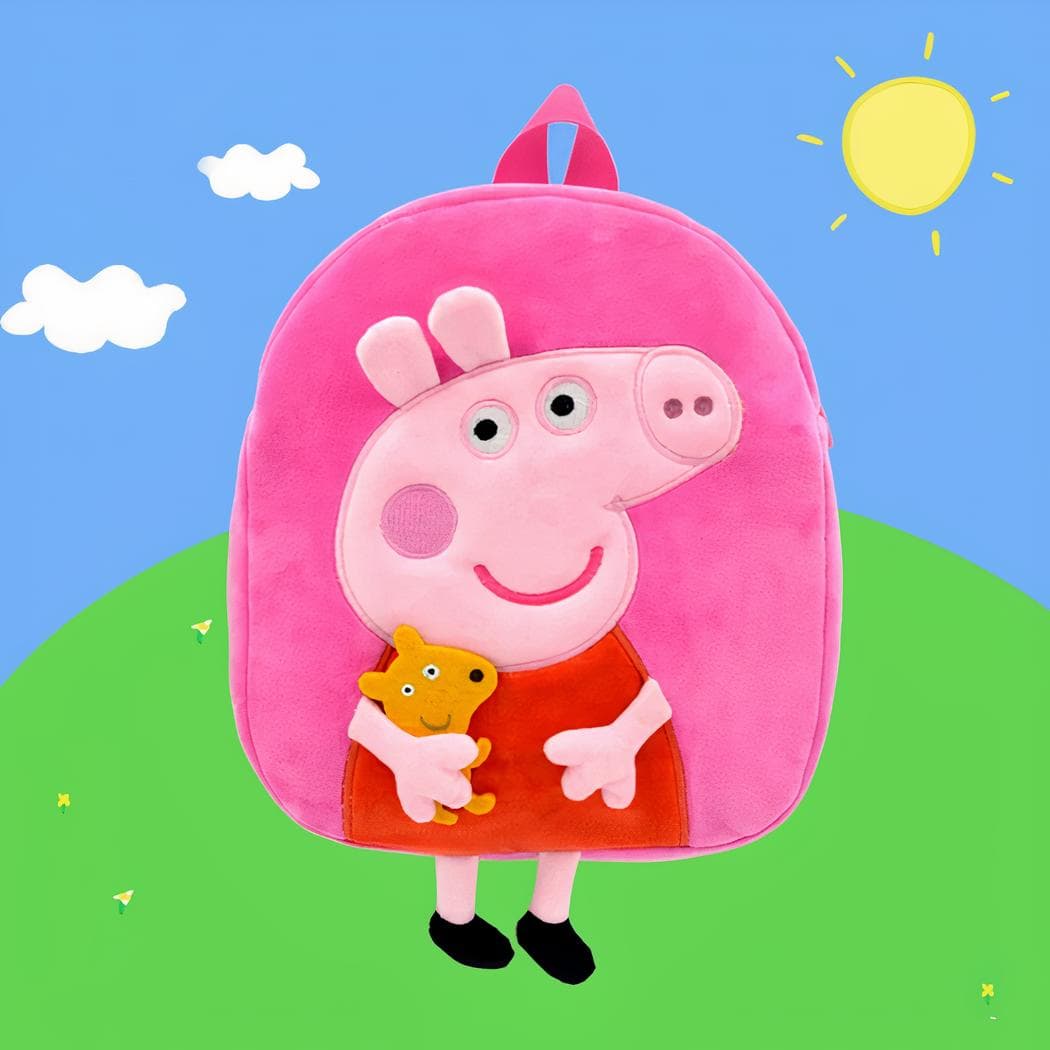 Sac à dos en peluche Peppa Pig - rose