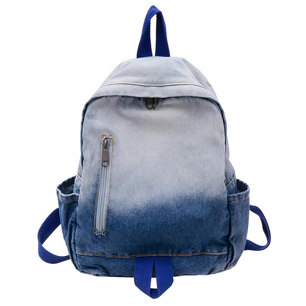Sac à dos personnalisé en denim - bleu