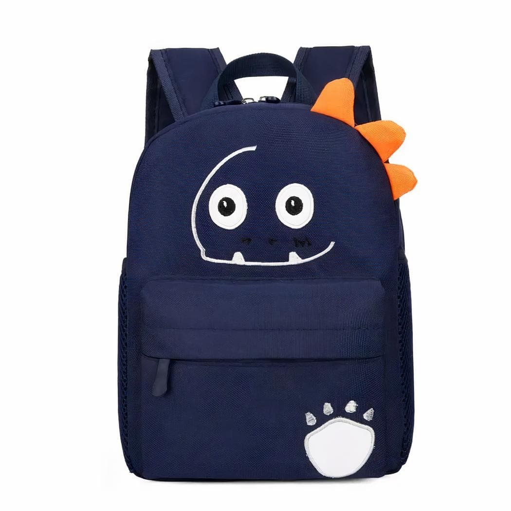 Sac à dos personnalisé avec motif dinosaure pour enfant - bleu-fonce