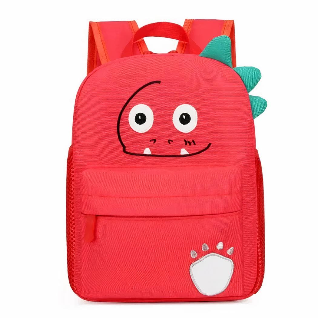 Sac à dos personnalisé avec motif dinosaure pour enfant - rouge