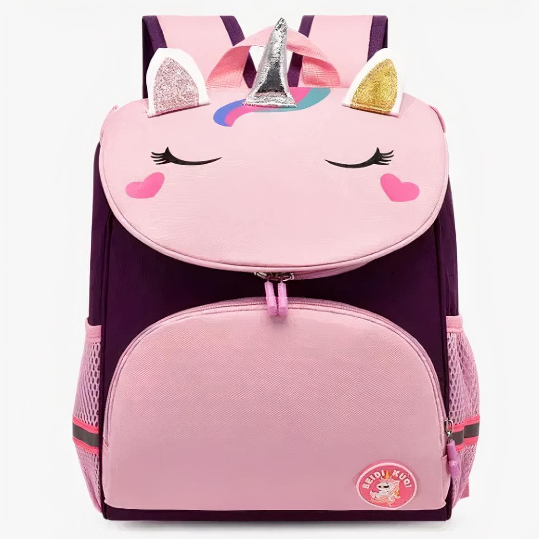 Sac à dos personnalisé avec motif de licorne pour enfant - violet