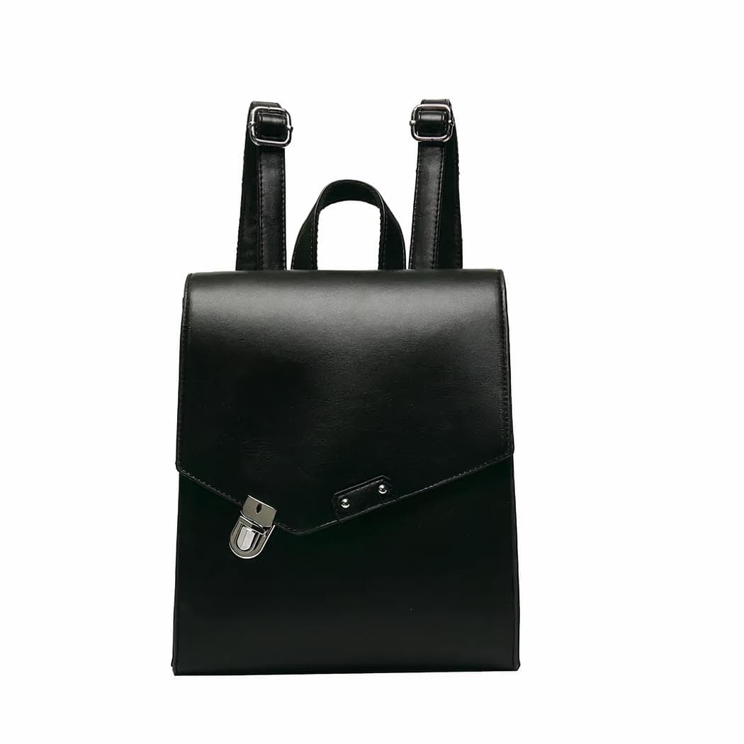 Sac à dos cartable chic pour femme - noir