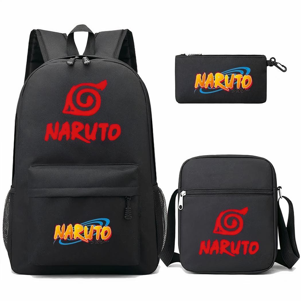 Sac à dos Naruto noir trois pièces - 2