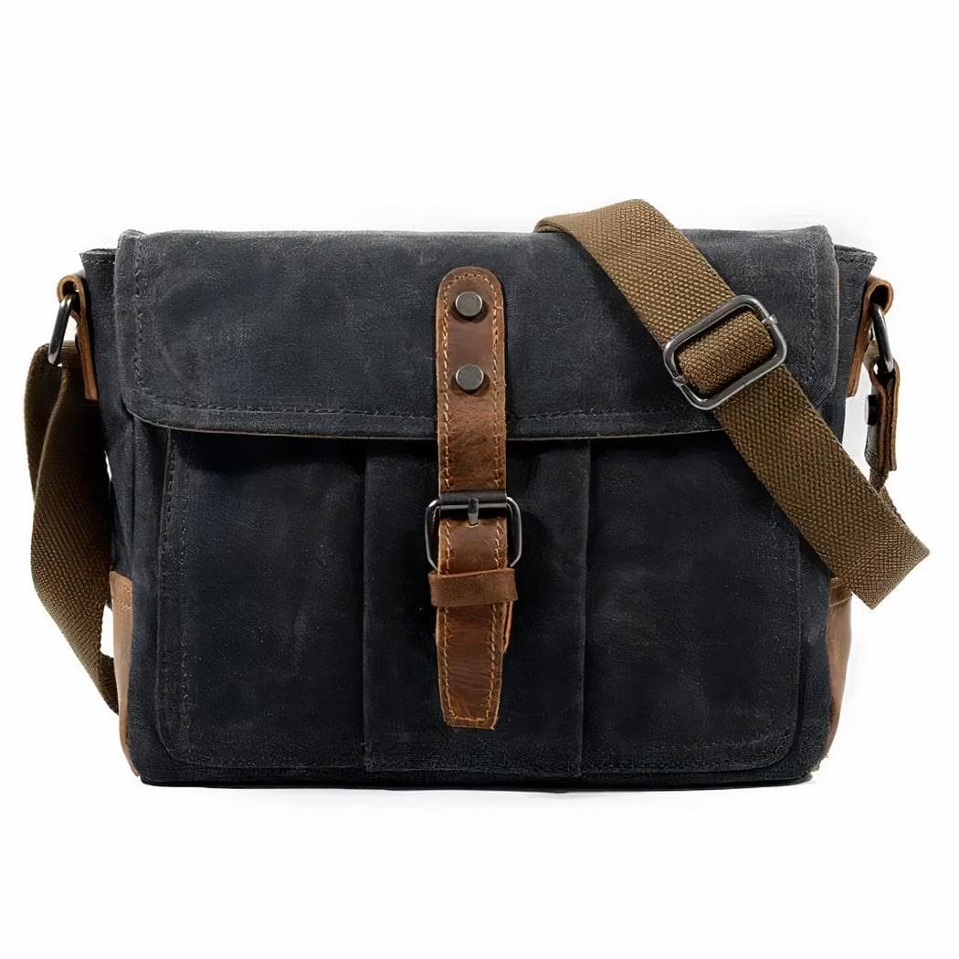 Cartable bandoulière en coton pour homme - gris
