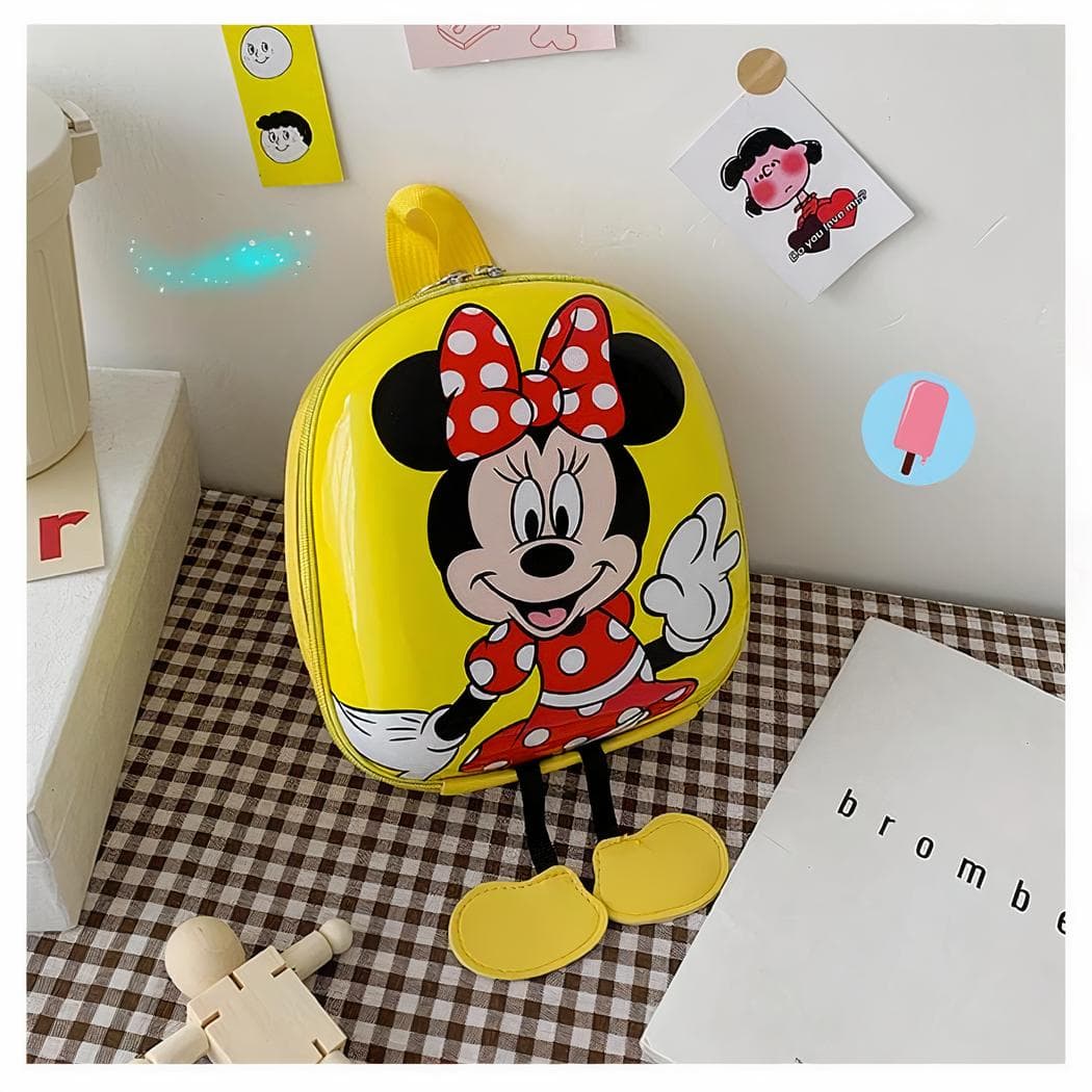 Sac à dos Disney pour enfant Mickey ou Minnie - jaune