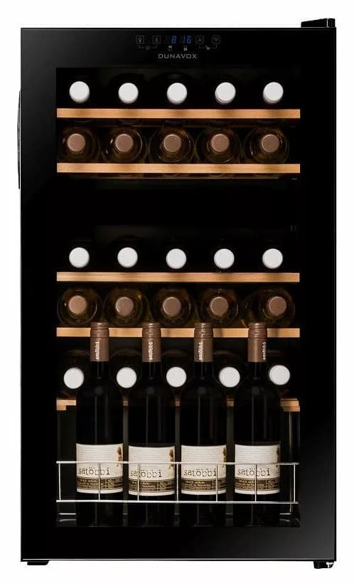 Dunavox FH-30.80 Home-30 Weinkeller cm. 48 - 30 flaschen - schwarzes glas