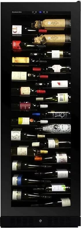 Dunavox -143.468B Grande-143 Weinkeller cm. 65 - 143 flaschen - schwarzes glas