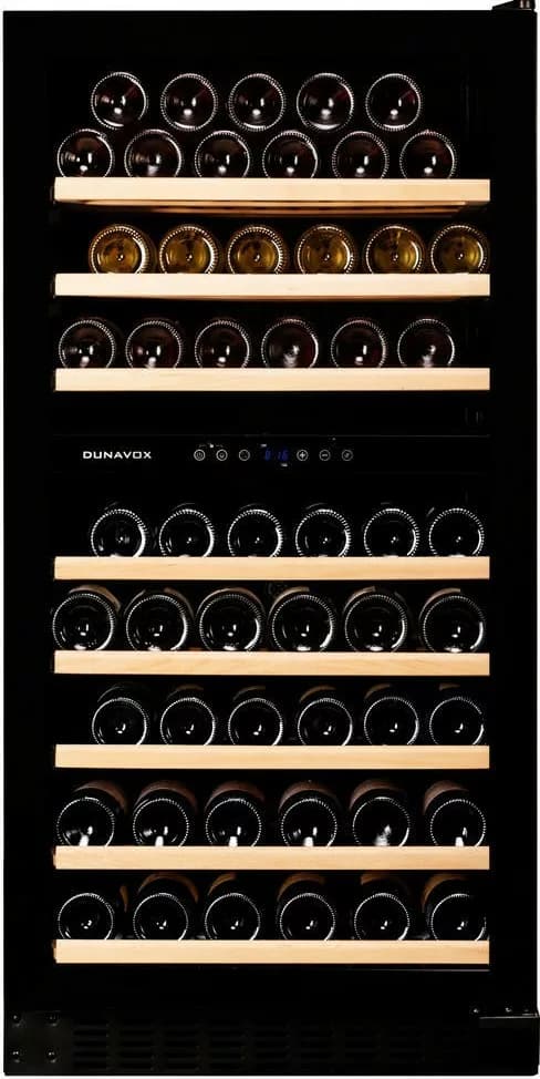 Dunavox -94.270DBK Grande-94 Weinkeller cm. 59 - 94 flaschen - schwarzes glas