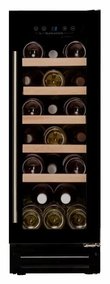Dunavox UF-19.58B Flow-19 Weinkeller cm. 30 - 19 flaschen - schwarzes glas