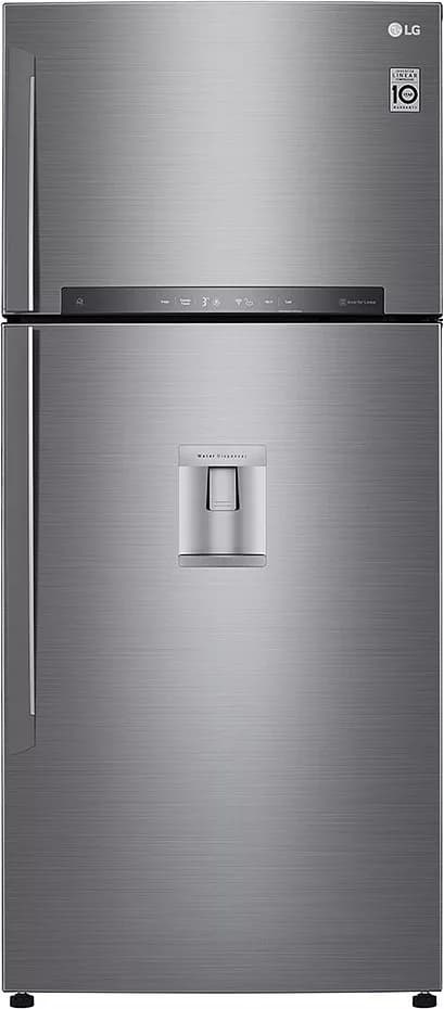 Lg GTF744PZPZD Kombinierter kühlschrank 509 lt. - platin edelstahl