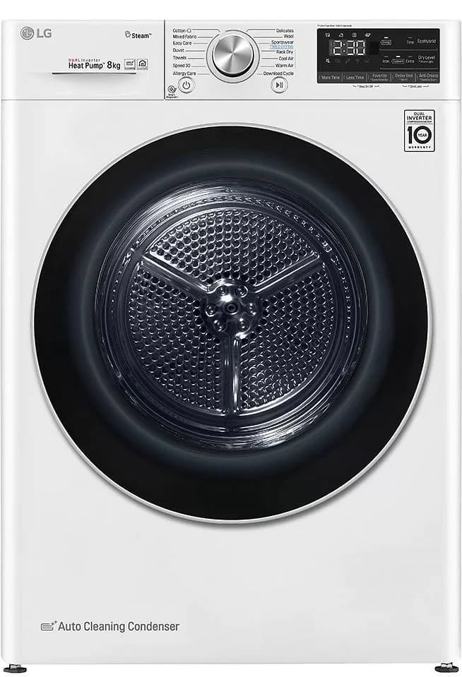 Lg RC80V9AV3W Wärmepumpentrockner cm. 60 - kapazität 8 kg - weiß