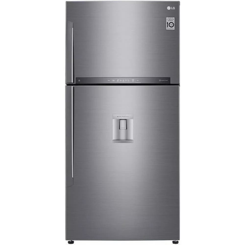 Lg GTF916PZPYD Freistehender kühlschrank mit gefrierfach - cm. 86 h 184 - lt. 592 - premium-edelstahl