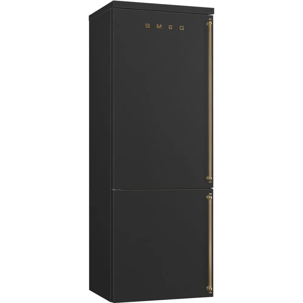 Smeg FA8005LAO5 Coloniale Freistehender kühlschrank mit gefrierfach cm. 70 std. 196 - lt. 481 - anthrazit