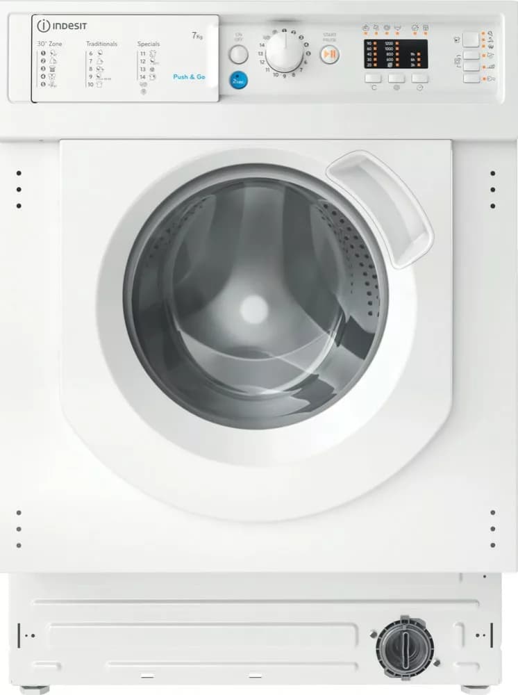 Indesit BI WMIL 71252 EU N Einbauwaschmaschine cm. 60 - kapazität 7 kg - weiß