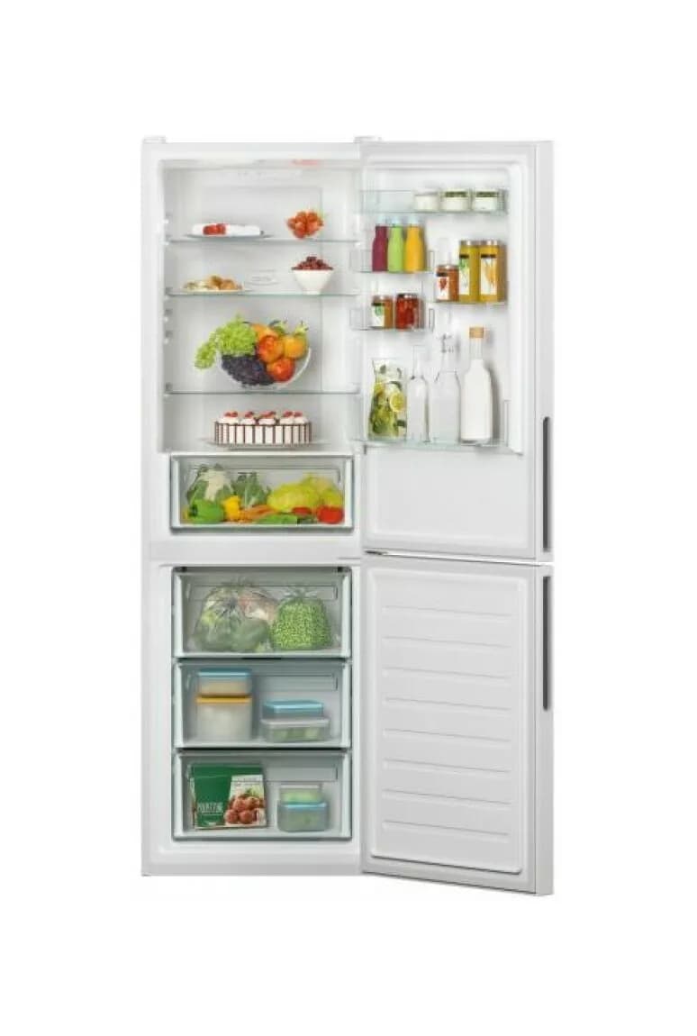 Candy CCE4T618EW Freistehender kühlschrank mit gefrierfach - cm. 60 std. 185 - lt. 341 - weiß