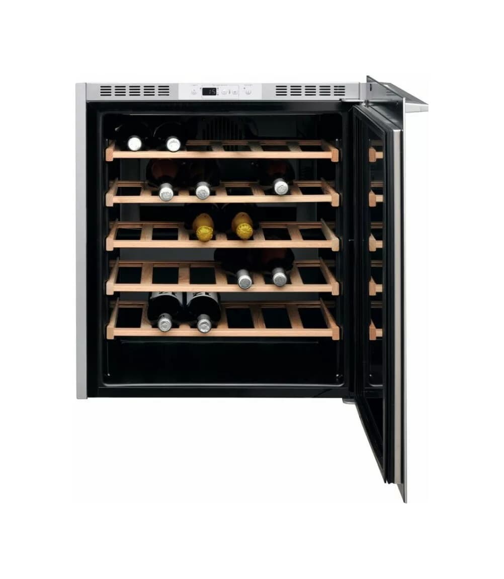 Whirlpool W7 WC711 0 Eingebauter weinkeller cm. 56 - 36 flaschen - edelstahl