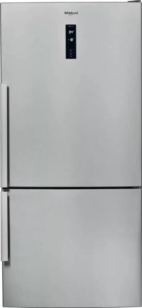 Whirlpool W84BE72X2 Freistehender kühlschrank mit gefrierfach cm. 84 std. 186 - lt. 588 - edelstahl