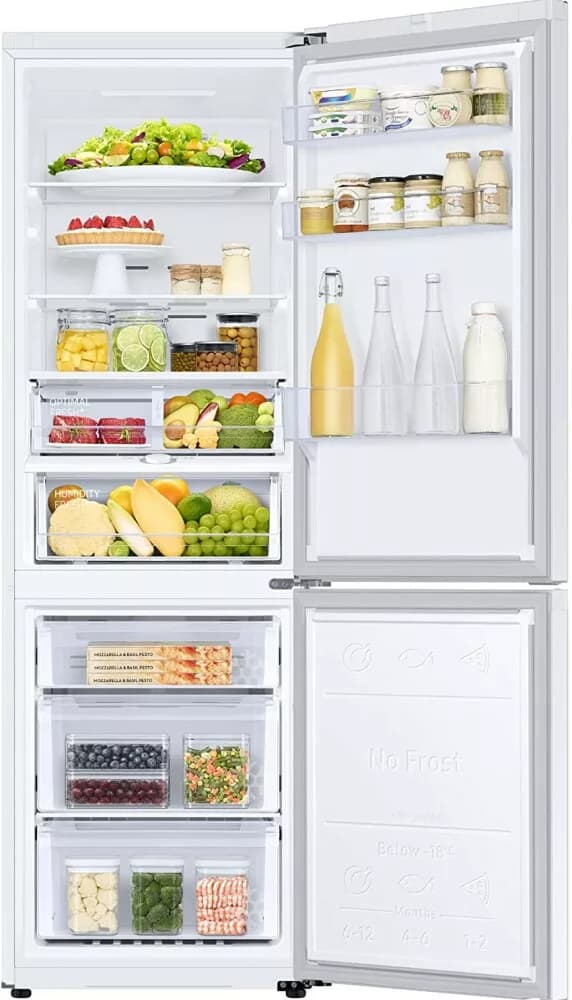 Samsung RB34T673EWW Kühlschrank mit gefrierfach cm. 60 std. 185 - lt. 344 - weiß