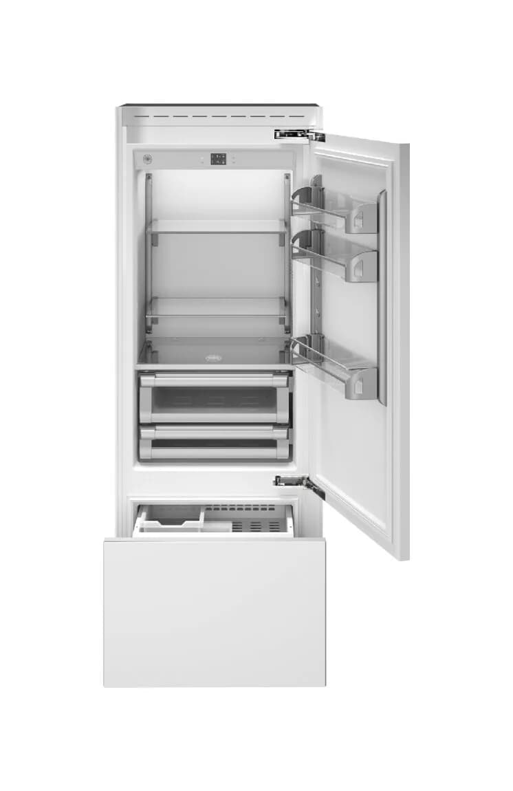 Bertazzoni REF755BBRPTT Professional Einbaukühlschrank mit gefrierfach cm. 75 stunden 212 - lit. 440 - edelstahl (griffe nicht enthalten)