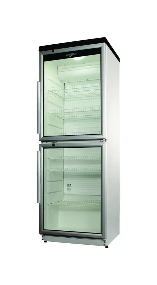 Whirlpool ADN 230/1 Freistehender kühlschrank - cm. 60 std. 173 - lt. 350 - weiß / glas