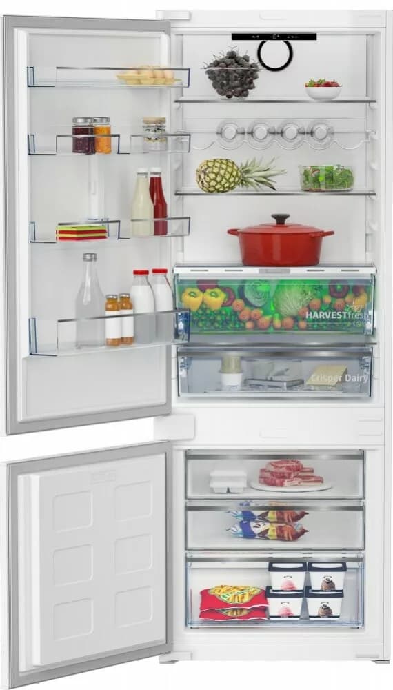 Beko BCNE400E40SN Einbaukühlschrank mit gefrierfach cm. 75 std. 193 - lt. 370 - weiß