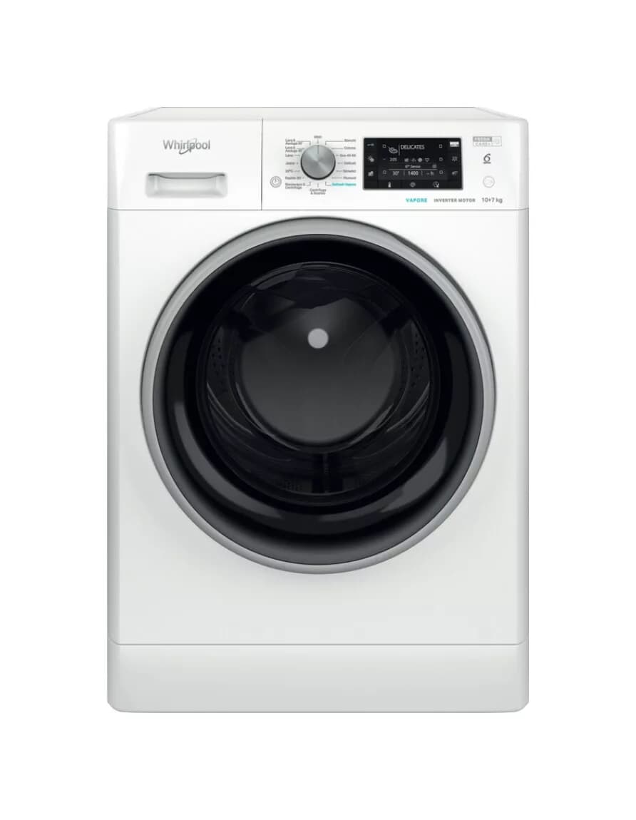 Whirlpool 869991651160 60 cm waschtrockner - 10 kg waschen - 7 kg trocknen - weiß