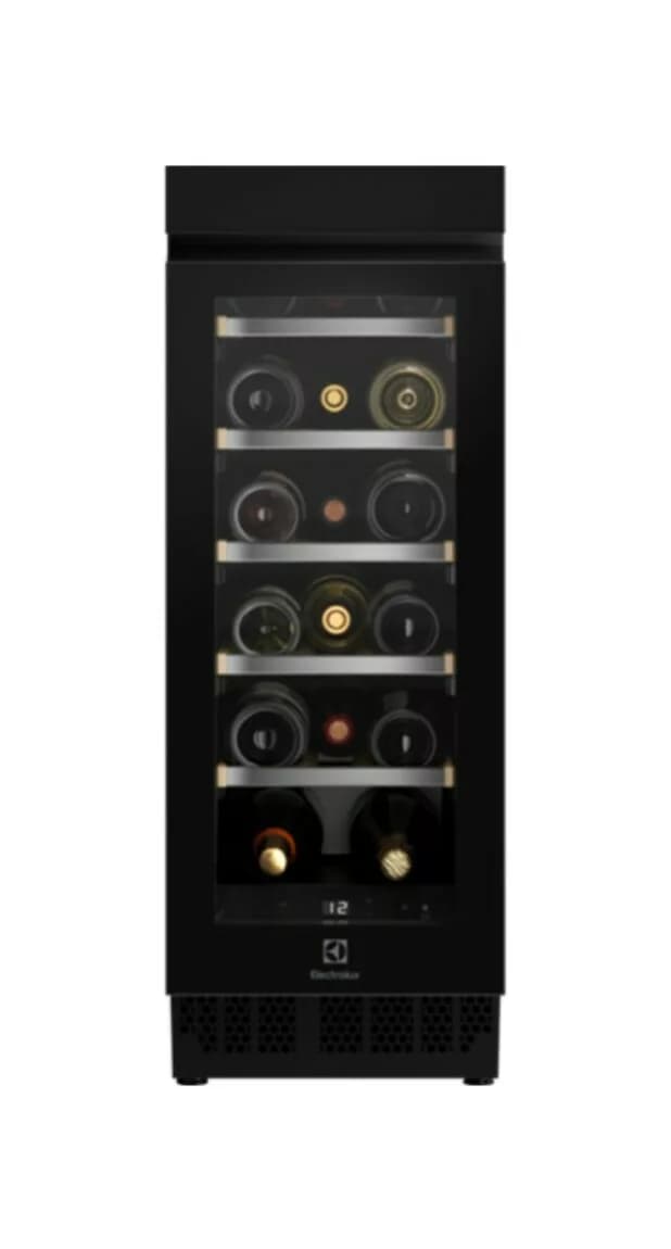 Electrolux EWUS018B7B Einbau-weinkeller cm.30 h.82 - 18 flaschen - schwarz