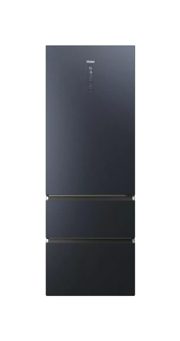 Haier HTW7720ENMB 7 Kühlschrank mit gefrierfach mit französischer tür - cm. 70 stunden. 201 - lit. 483 - schwarz