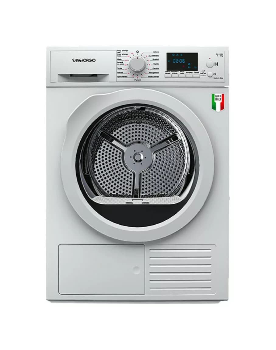 Sangiorgio SDR8P Wärmepumpentrockner 60 cm - fassungsvermögen 8 kg - weiß