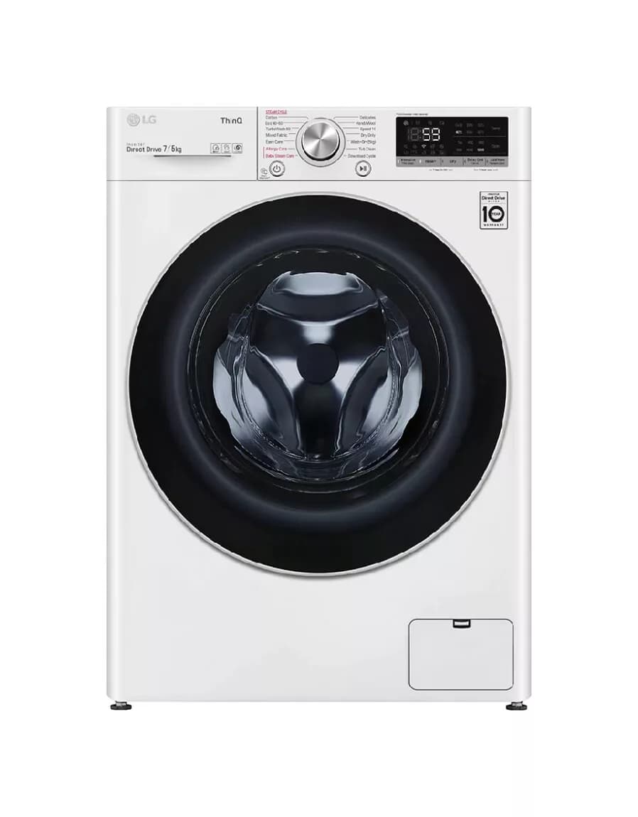 Lg F2DV5S7S1E Waschtrockner cm. 60 - waschen 7 kg - trocknen 5 kg - weiß