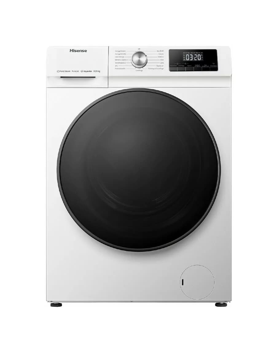 Hisense WDQA1014EVJM Waschtrockner cm. 60 - waschen 10 kg - trocknen 6 kg - weiß