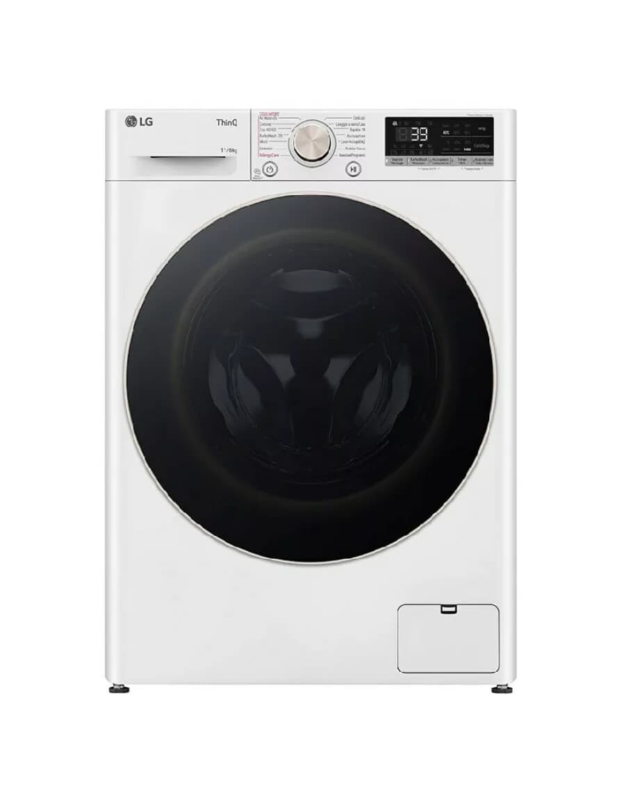Lg D4R7011TSWG Waschtrockner cm. 60 – waschen 11 kg – trocknen 6 kg – weiß