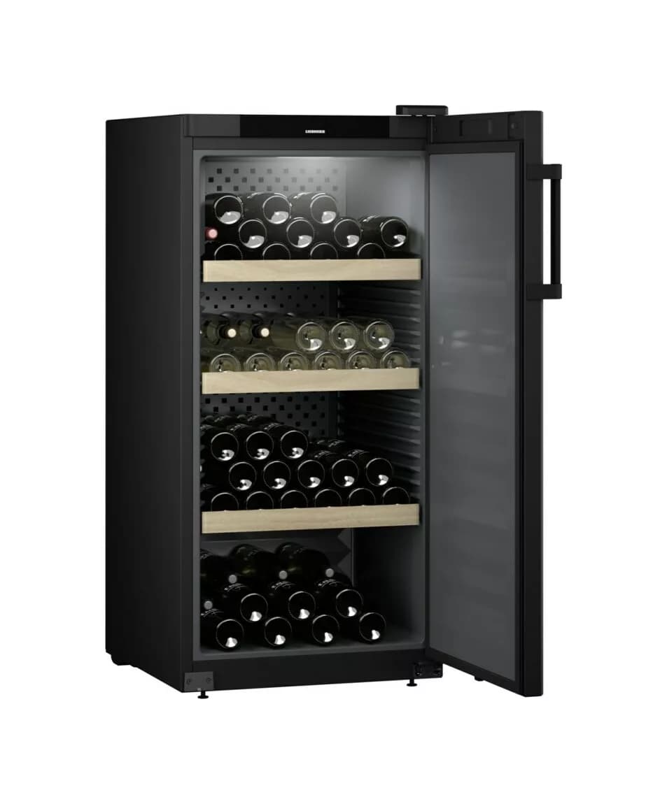 Liebherr WSBL 4201 Grandcru Grandcru - freistehender, klimatisierter weinkeller - cm. 60 h 129 - 141 flaschen - schwarz