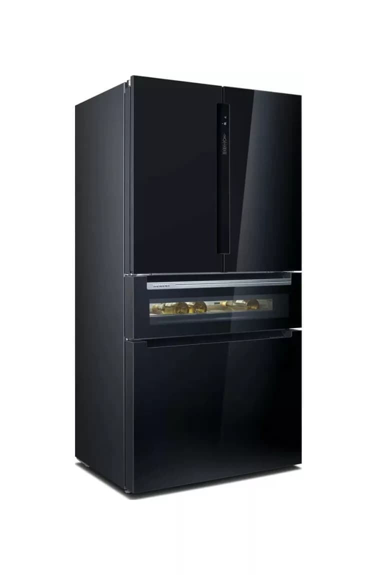 Siemens KF96RSBEA Iq700 Kühlschrank mit französischer tür und gefrierfach – cm. 91 stunden. 183 - lt. 572 - schwarz