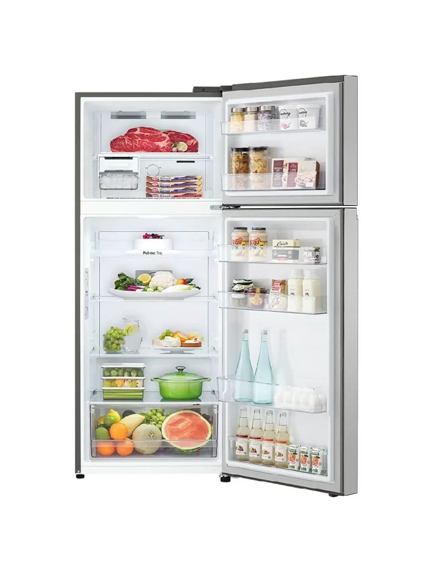 Lg GTBV36PZGKD Freistehender kühlschrank mit gefrierfach cm. 70 stunden. 176 - lt. 395 - edelstahl