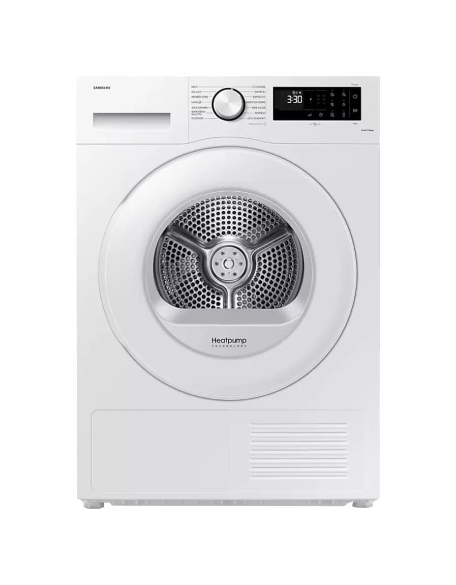 Samsung DV90CGC0A0TEET Crystal Ecodry Wärmepumpentrockner cm. 60 - kapazität 9 kg - weiß