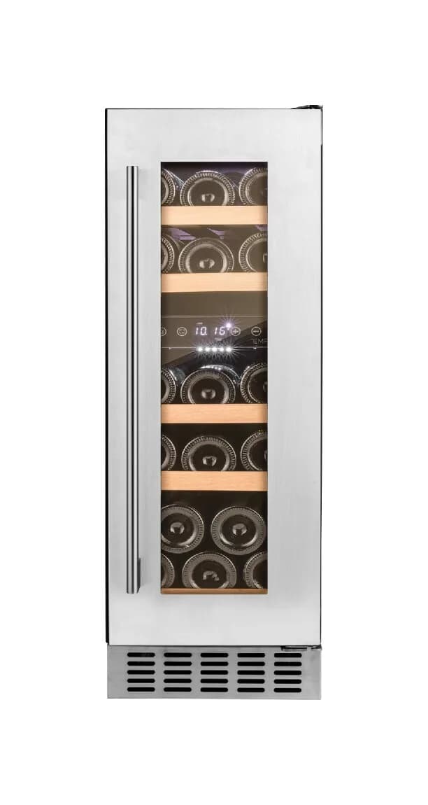 Temptech OX30DX Oslo Eingebauter weinkeller cm. 30 stunden. 81 - 17 flaschen - edelstahl