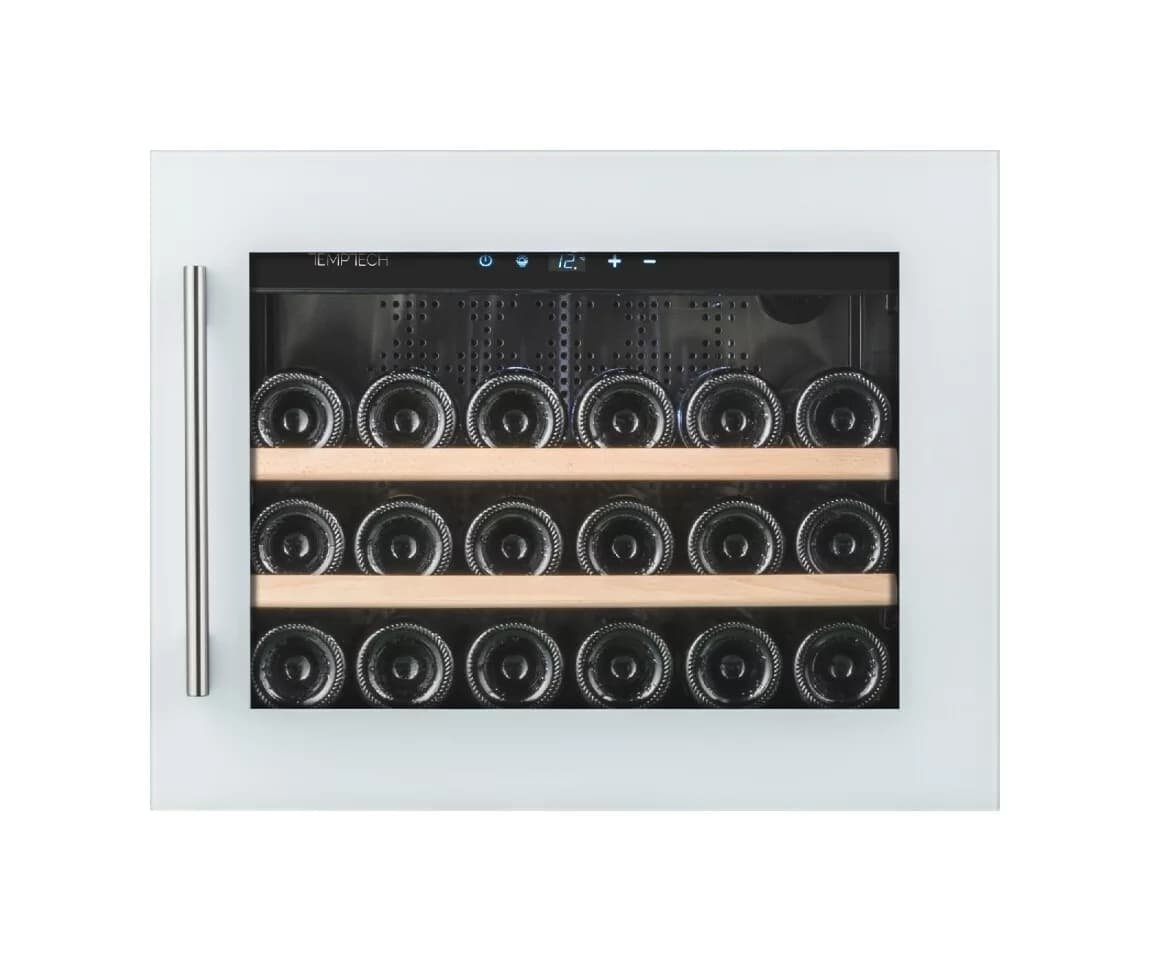 Temptech OZ45SW Oslo Eingebauter weinkeller - cm. 60 stunden. 46 - 18 flaschen - weiß