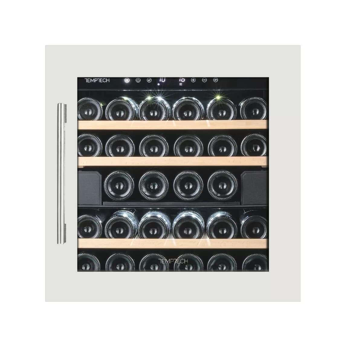 Temptech OZ60DW Oslo Eingebauter weinkeller - cm. 59 stunden. 59 - 28 flaschen - weiß