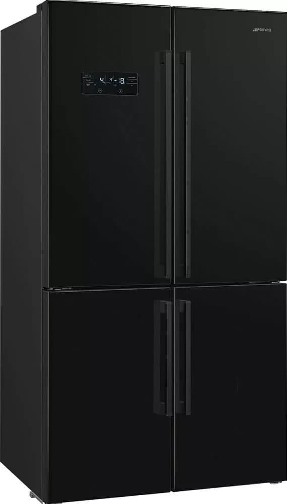 Smeg FQ60NDE Universale 4-türiger kühlschrank mit gefrierfach cm. 91 stunden. 182 - lt. 572 - mattschwarz