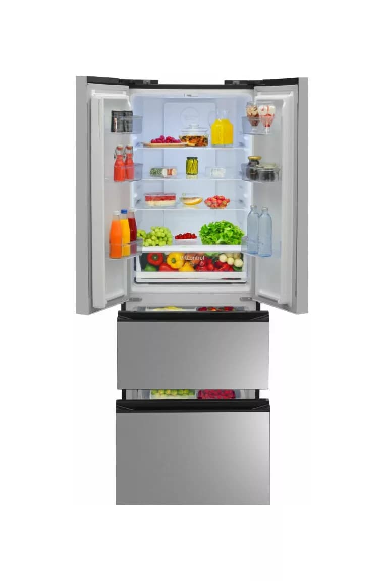 Amica FY3259.3DFBX 4-türiger kühlschrank mit gefrierfach cm. 66 stunden. 181 - lt. 357 – edelstahl